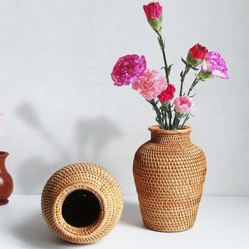 Straw Woven Vase