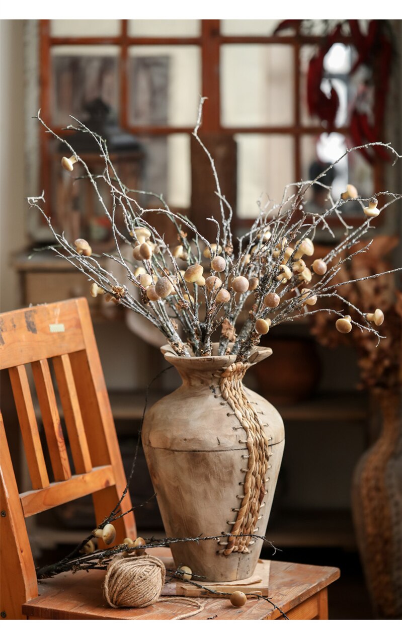 Wooden Mixed Braided Vase