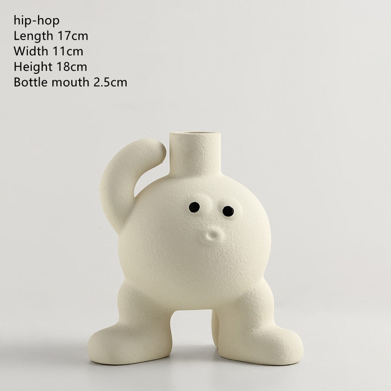 Funny Body  Ceramic Vase Bom