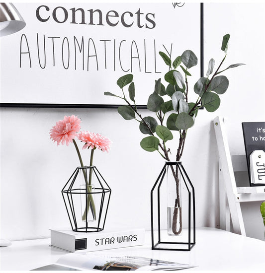 Iron Vases Simple For Decor