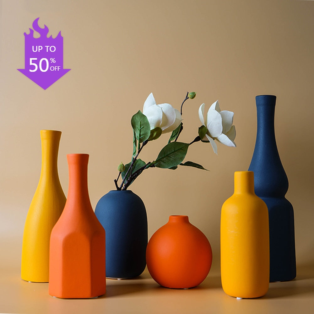 Morandi Ceramic Flower Vase