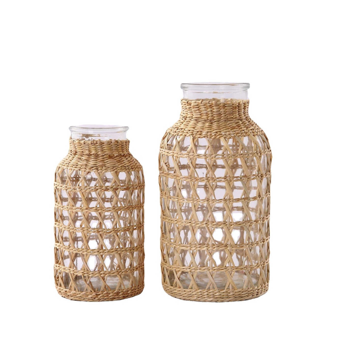 Straw Korea Glasses  Vases