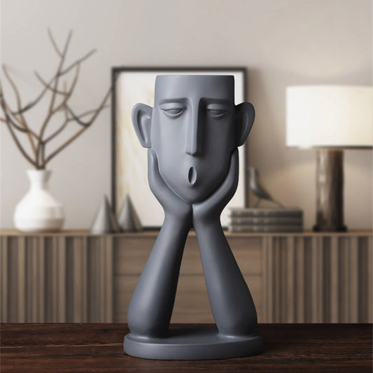 Face Ceramic Vase