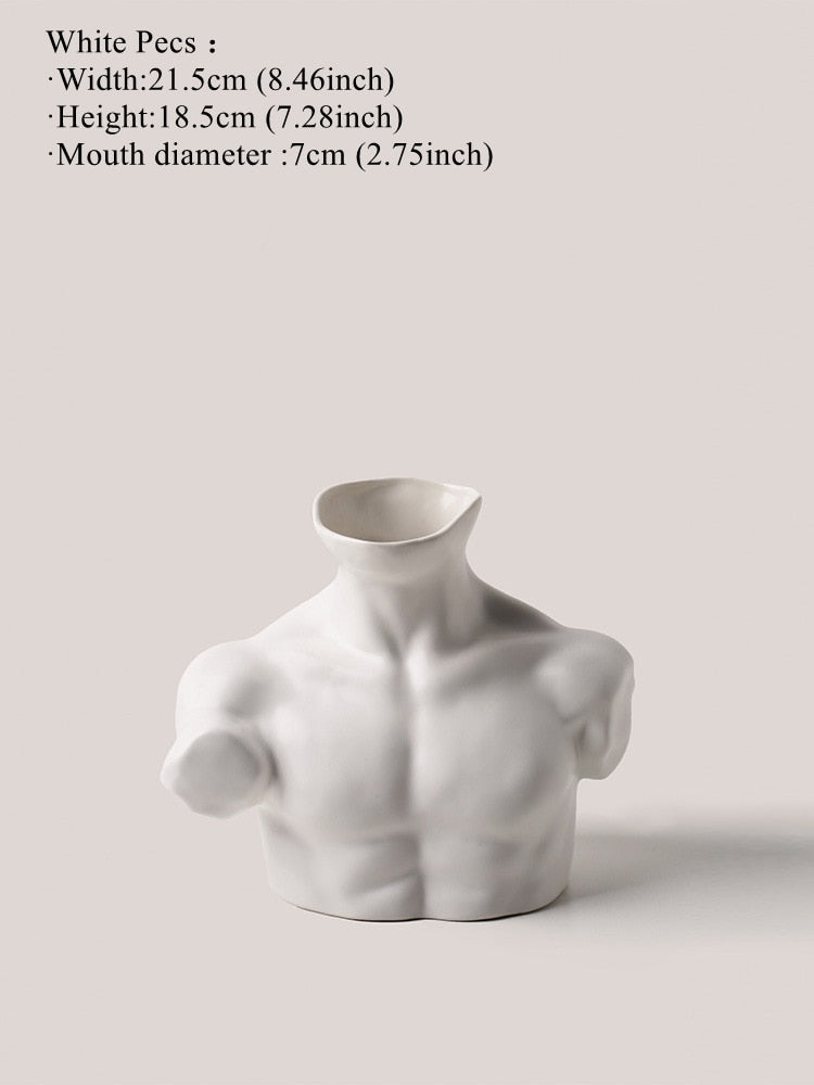 Muscle Body Art Vases