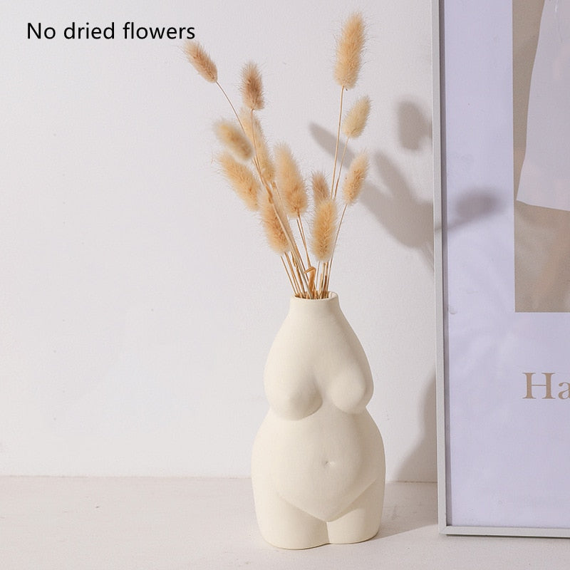 Vases Body Shape Flower