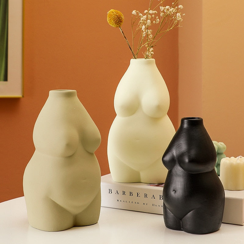 Vases Body Shape Flower