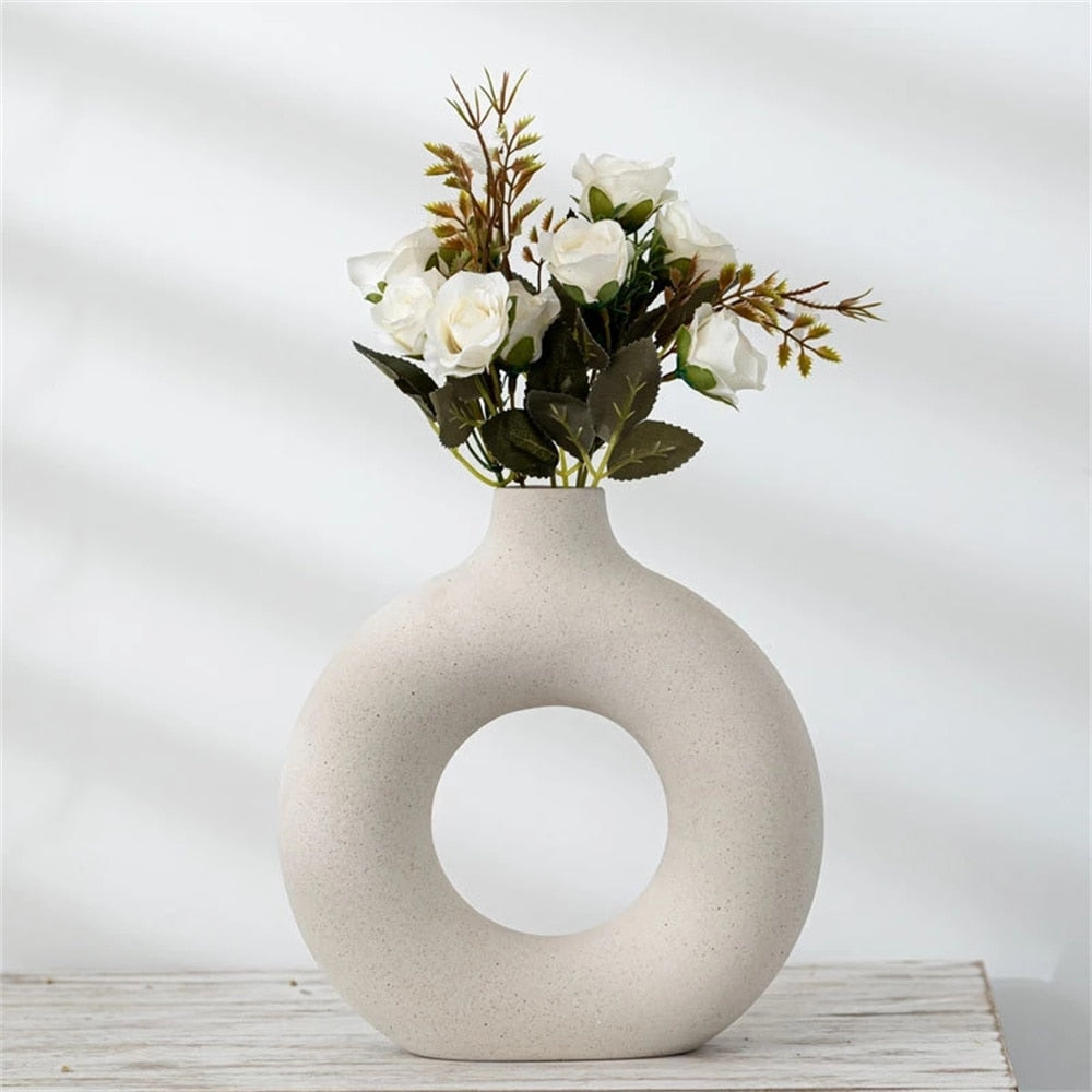 Donuts Ceramic Vase