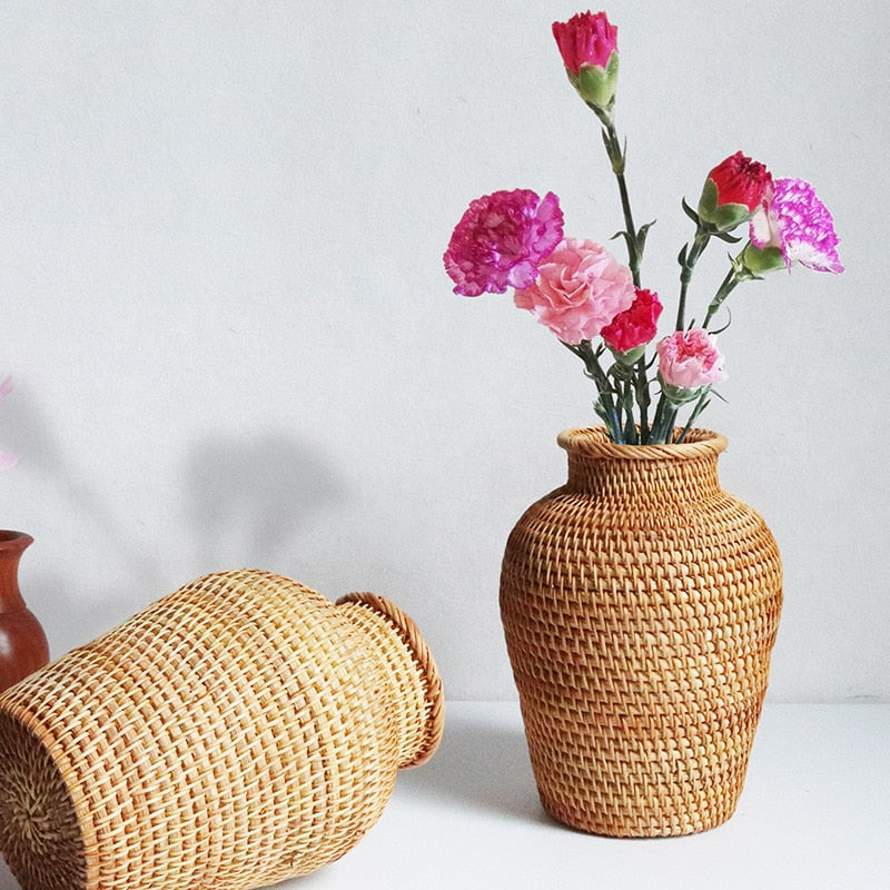 Straw Woven Vase