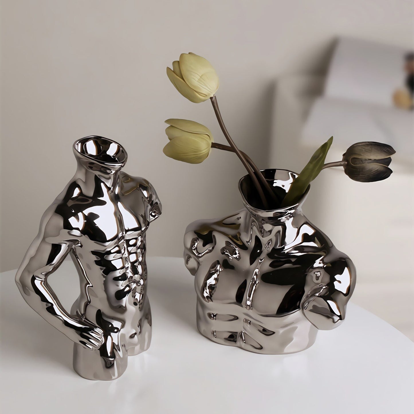 Muscle Body Art Vases