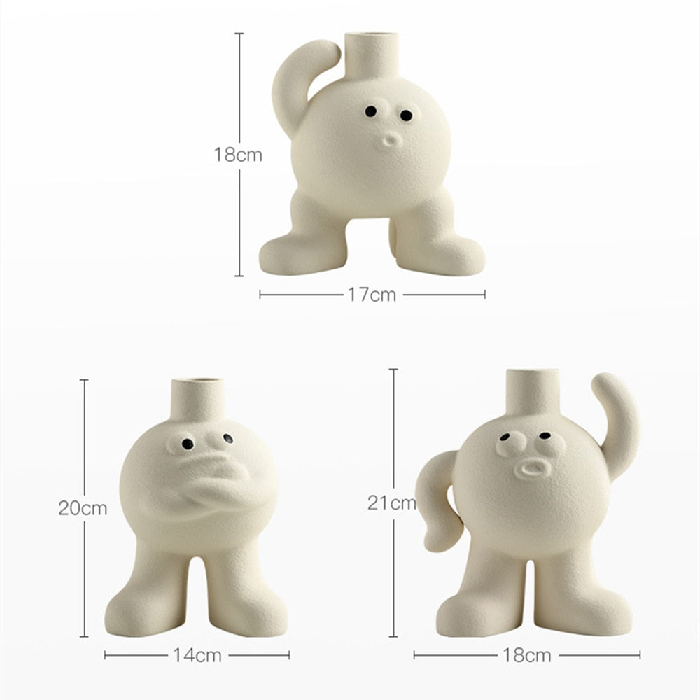 Funny Body  Ceramic Vase Bom