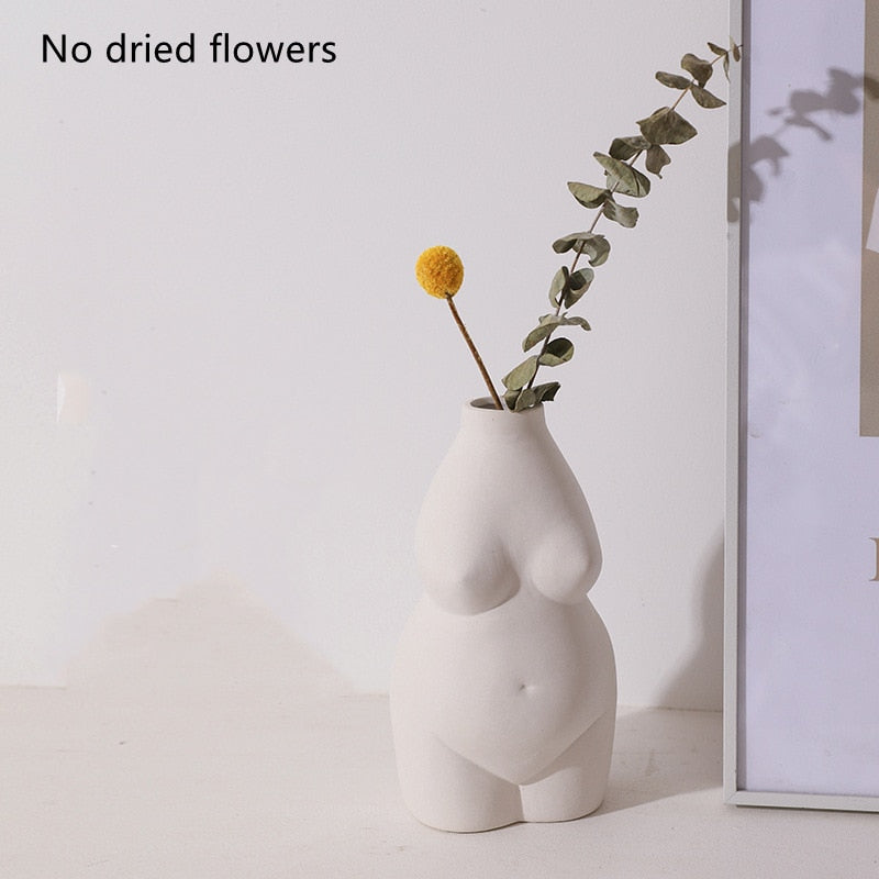 Vases Body Shape Flower