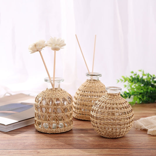 Straw Vases Flower Nordic Style