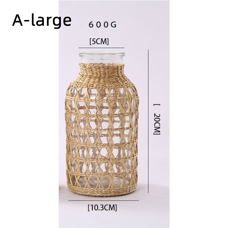 Straw Korea Glasses  Vases