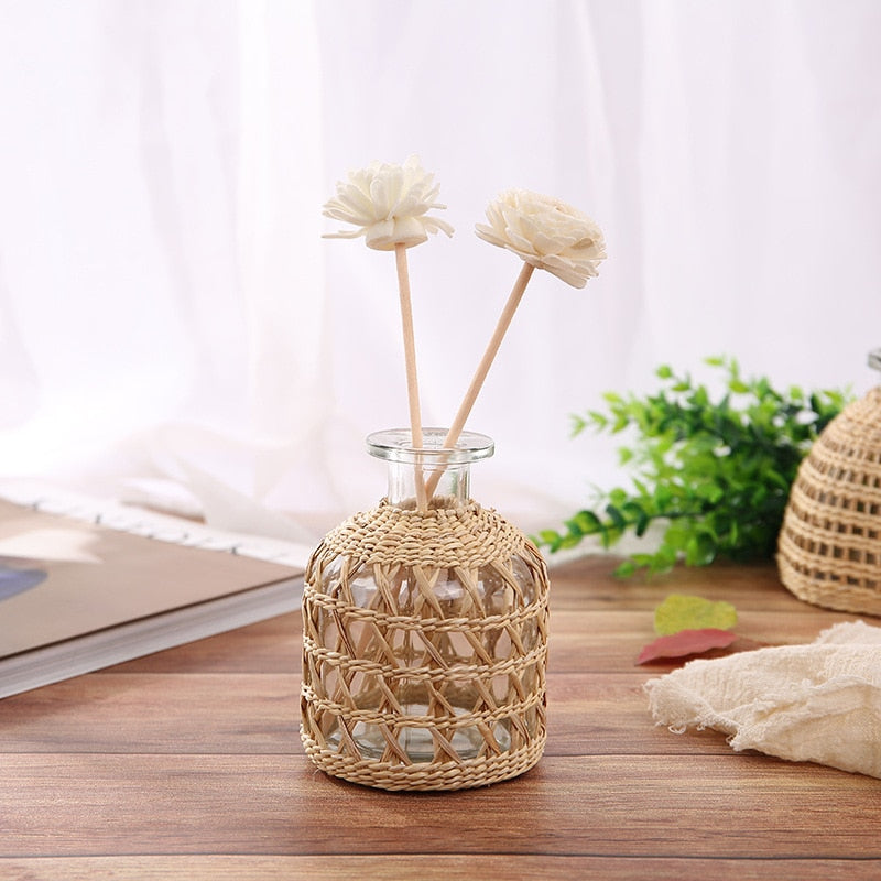 Straw Vases Flower Nordic Style