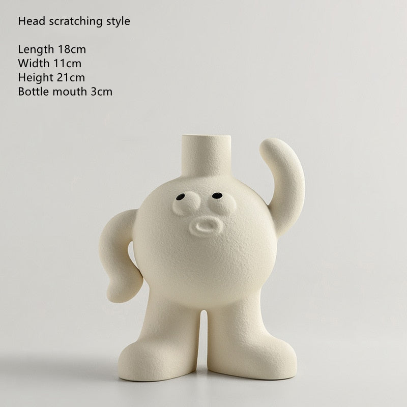 Funny Body  Ceramic Vase Bom