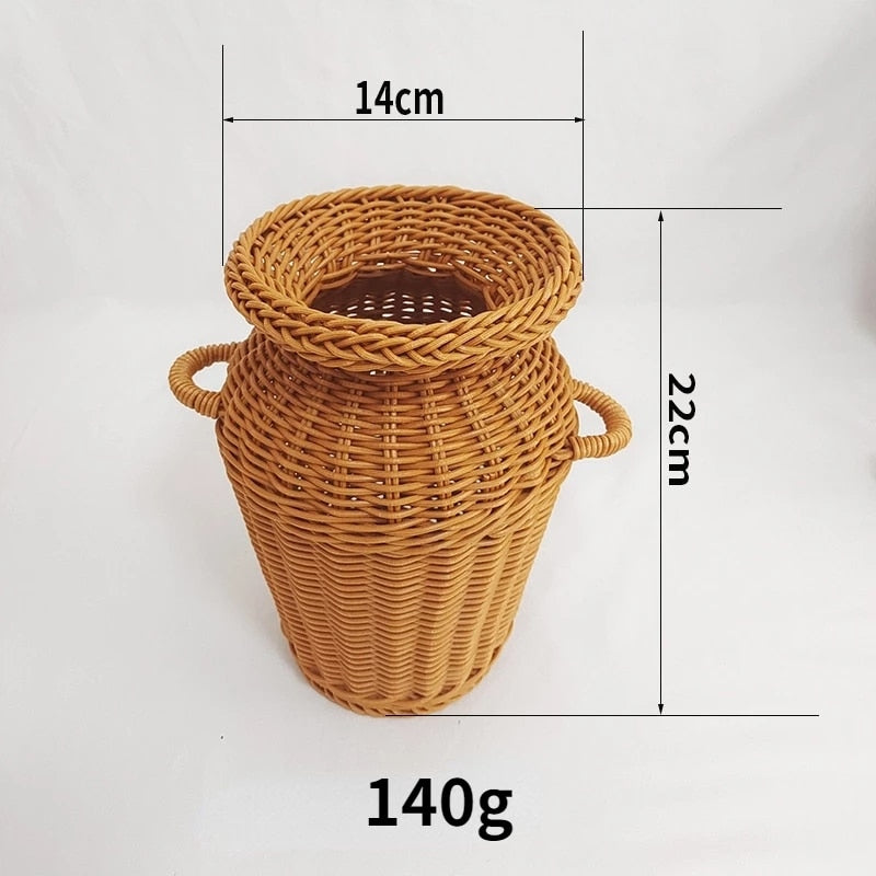 Rattan Woven Flower Vase