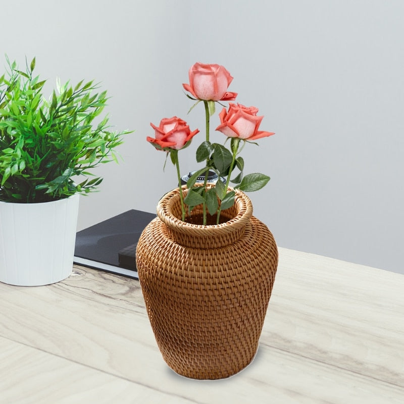 Straw Woven Vase