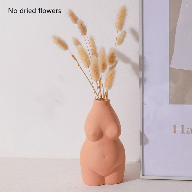 Vases Body Shape Flower